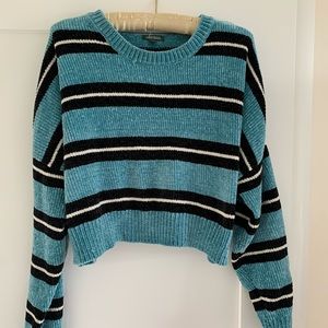 Wild Fable Blue Striped Knit Sweater